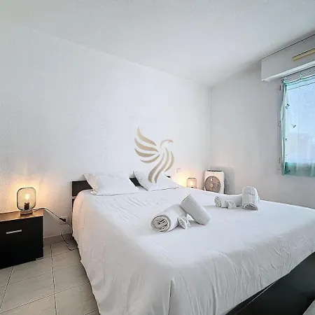 Daire T2,garage,ac,swimming Pool,750 M From The Beach.